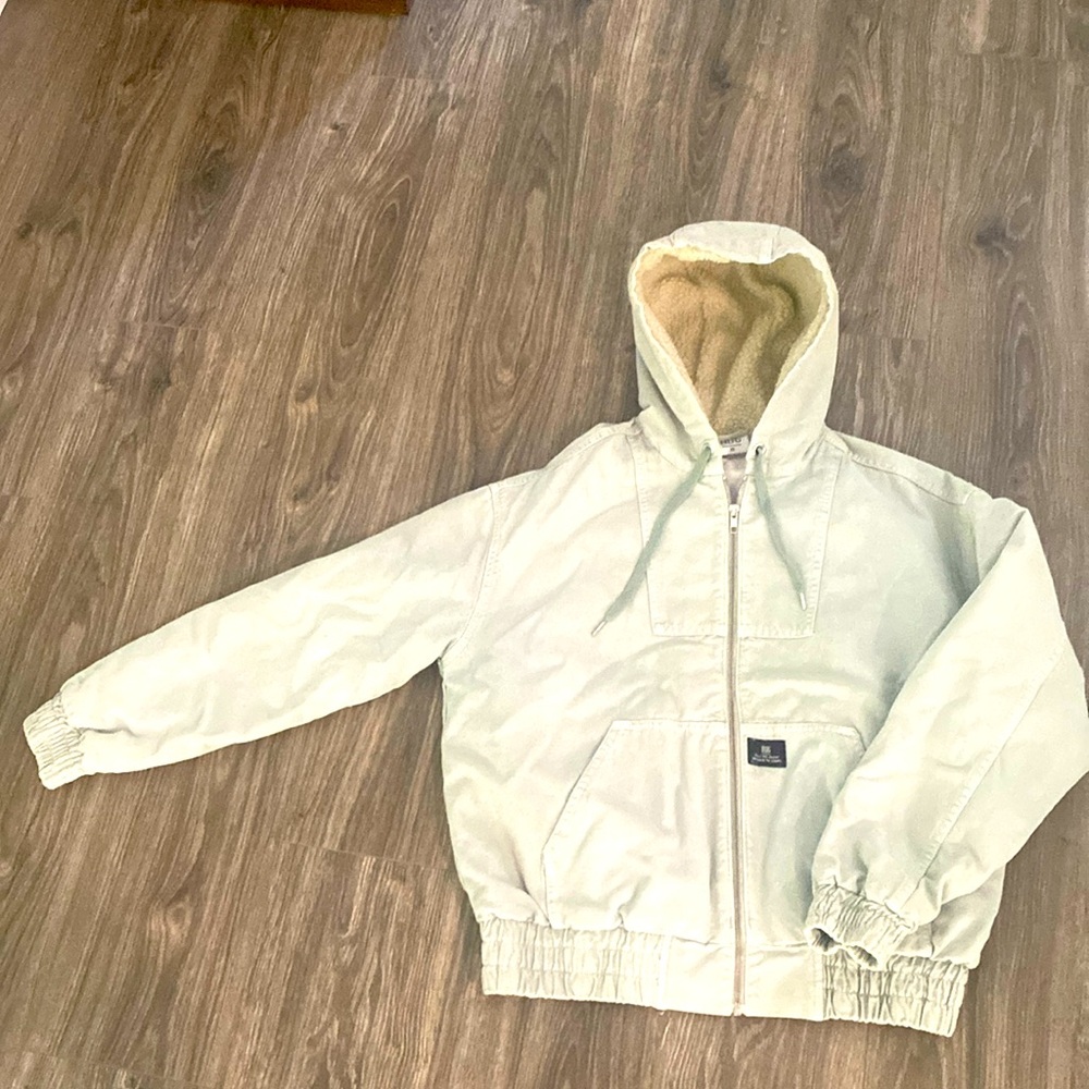 BDG sage green padded denim jacket